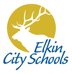 Elkin City Schools Logo. Images text says: Elkin City Schools