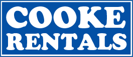 Cooke Rentals Logo. Images text says: Cooke Rentals