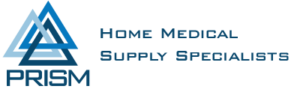 Prism Medical Logo. Image text says: Prism, Home Medical Supply Specialists.