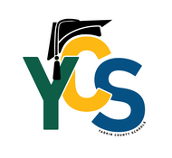 Yadkin County Schools Logo. Image text says: Y. C. S. Yadkin County Schools.