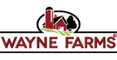 Wayne Farms Logo. Image text says: Wayne Farms.